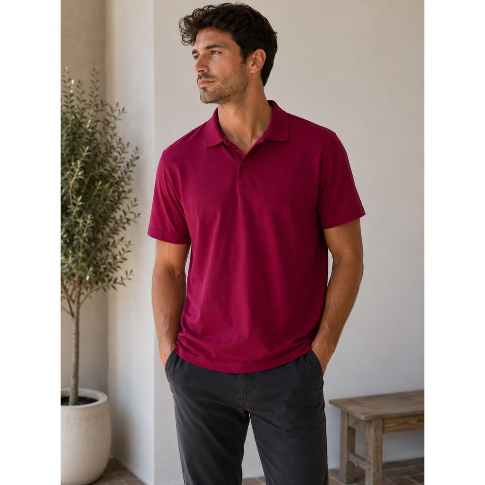NIKE GOLF Dri-FIT Tour Performance Polo Shirt Mens‎ L Magenta Pink Athletic